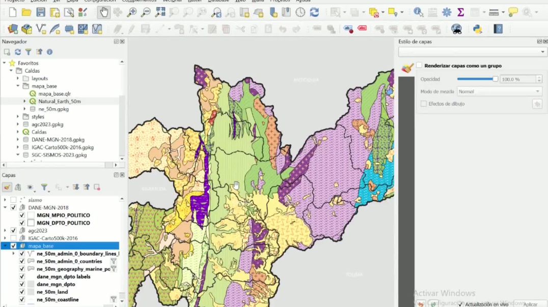 QGIS Básico Semana 4 - Ejercicio de representación de capas vectoriales y temas de capas